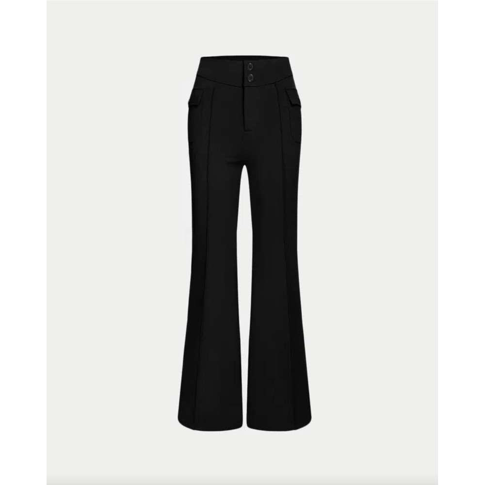 Halara High Waisted Side Flap Pocket Flare Casual Cargo Pants Size Small Petite - Picture 3 of 16